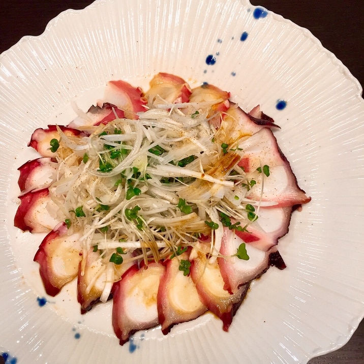 中華風タコのお刺身 ごま油をジュッとかけて 5 レシピ 作り方 By さくすず 楽天レシピ 中華風タコのお刺身 ごま油をジュッとかけて 5 レシピ 作り方 By さくすず 楽天レシピ